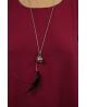 Sautoir Plume Bijou Olfactif Pendentif